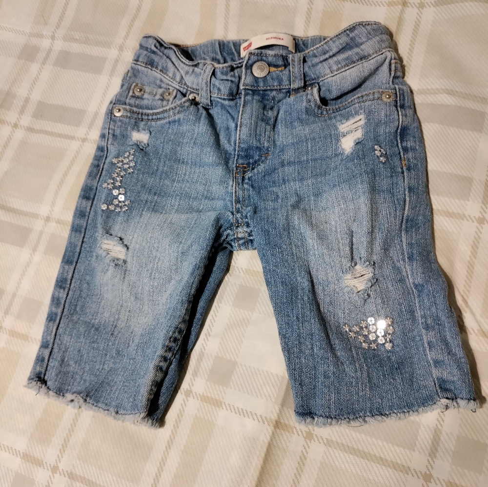 Levi's Bermuda Jean Short Girls Size 6 Reg
